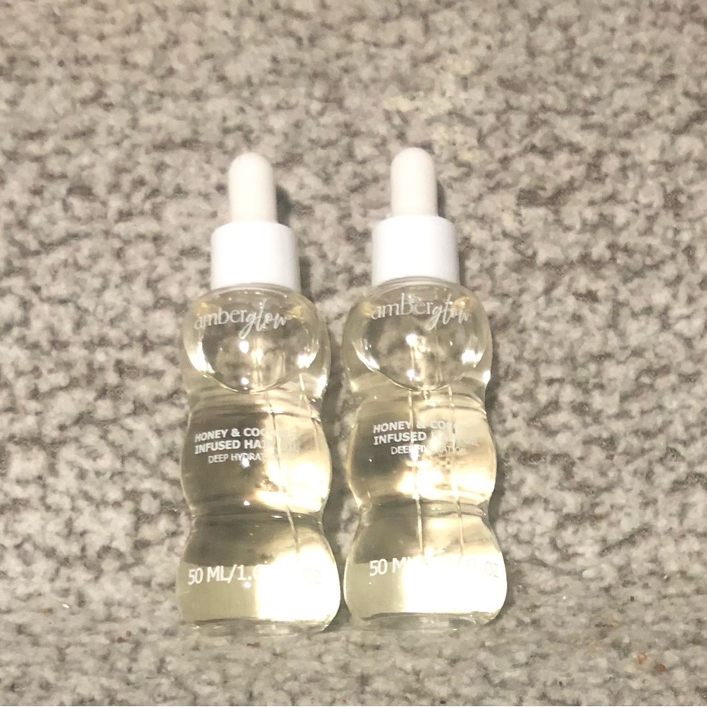 Amber Glow honey & coconut infused hair oil deep hydration AmberGlow (Set of 2)